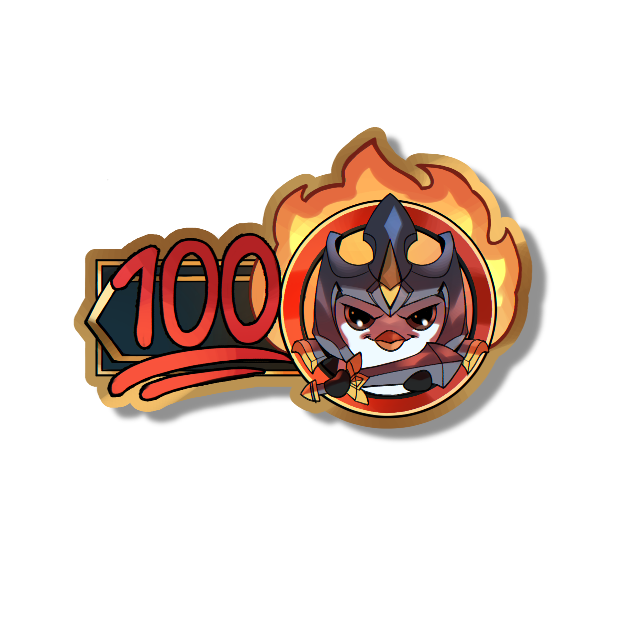 Mr.100 Pengu (TFT) Sticker