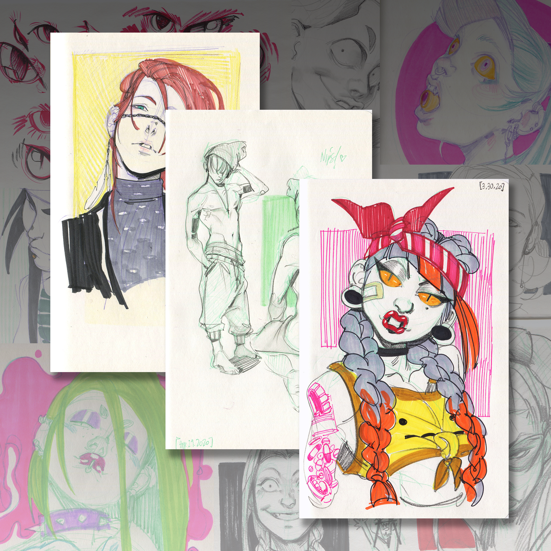 Digital Sketchbook Bundle (x6)
