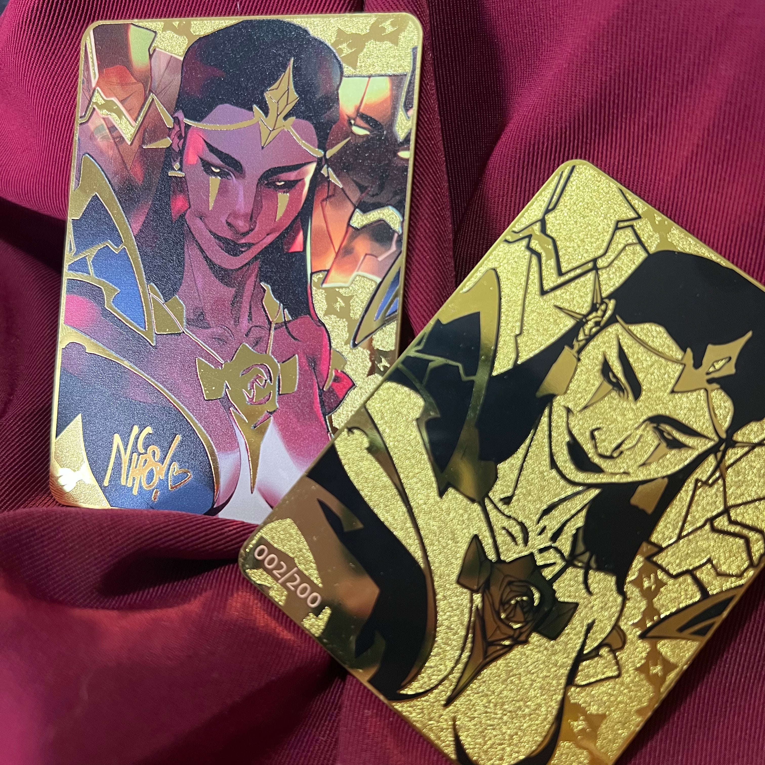 Dark Rose Metal Card (LIMITED) – ARTBYNIPS