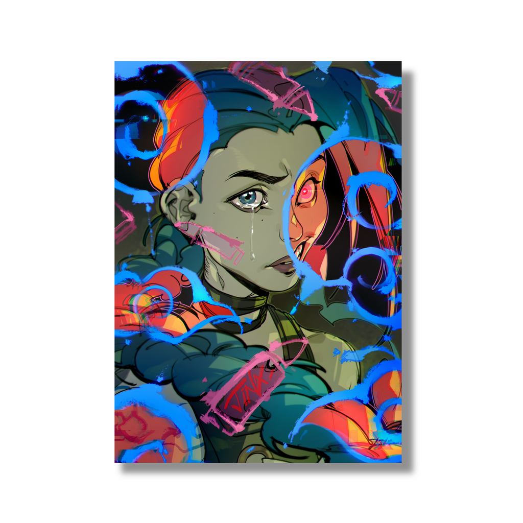 Jinx (LoL) Holo Mini Print